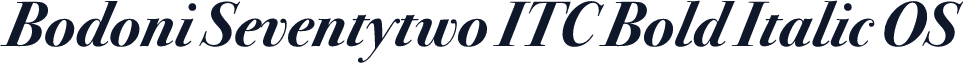 Bodoni Seventytwo ITC Bold Italic OS