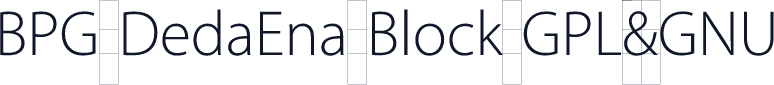 BPG DedaEna Block GPL&GNU