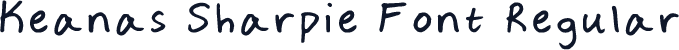 Keanas Sharpie Font Regular