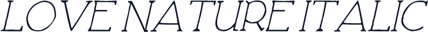Love Nature Italic