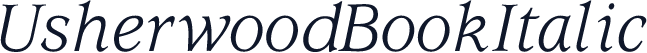 UsherwoodBookItalic