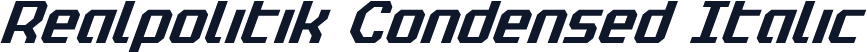 Realpolitik Condensed Italic