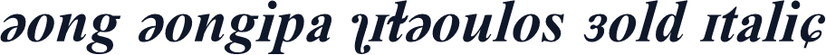 Dong Dongipa SILDoulos Bold Italic