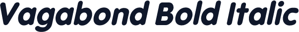 Vagabond Bold Italic
