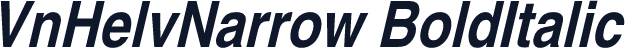 VnHelvNarrow BoldItalic
