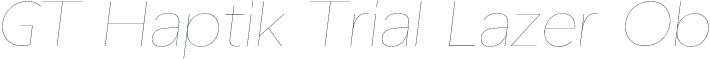 GT Haptik Trial Lazer Ob