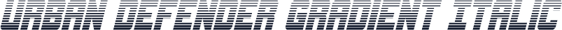 Urban Defender Gradient Italic