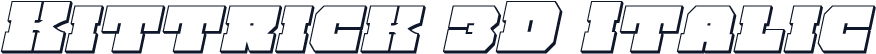 Kittrick 3D Italic
