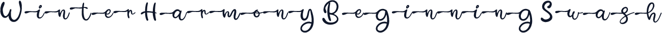 Winter Harmony Beginning Swash