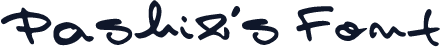 Pashiz´s Font