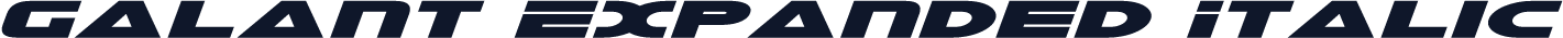 Galant Expanded Italic