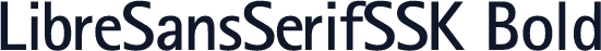 LibreSansSerifSSK Bold