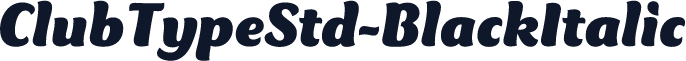 ClubTypeStd-BlackItalic