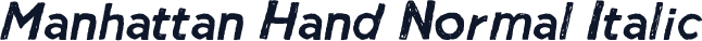 Manhattan Hand Normal Italic