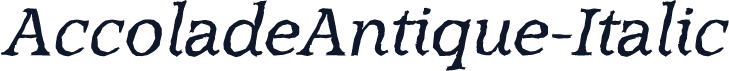 AccoladeAntique-Italic