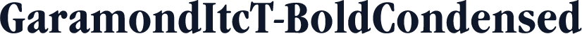GaramondItcT-BoldCondensed