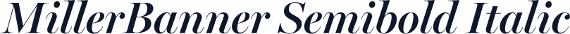 MillerBanner Semibold Italic