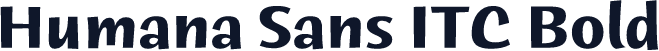 Humana Sans ITC Bold