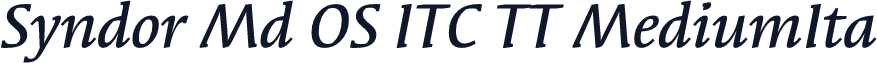 Syndor Md OS ITC TT MediumIta