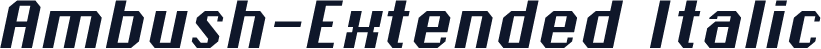 Ambush-Extended Italic