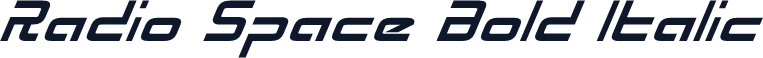 Radio Space Bold Italic