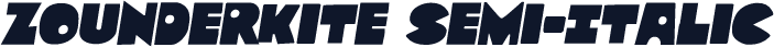 Zounderkite Semi-Italic