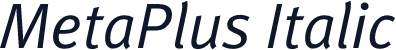 MetaPlus Italic