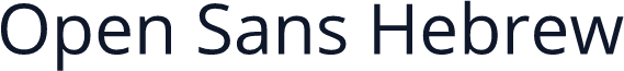 Open Sans Hebrew