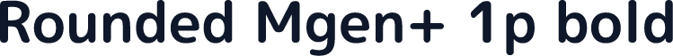 Rounded Mgen+ 1p bold