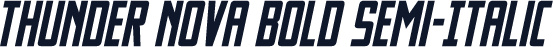 Thunder Nova Bold Semi-Italic