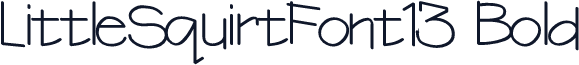 LittleSquirtFont13 Bold