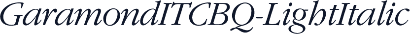 GaramondITCBQ-LightItalic