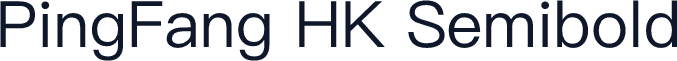 PingFang HK Semibold