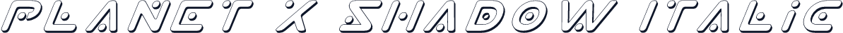 Planet X Shadow Italic