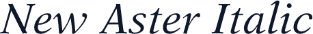 New Aster Italic