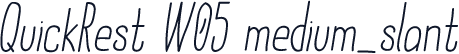 QuickRest W05 medium_slant