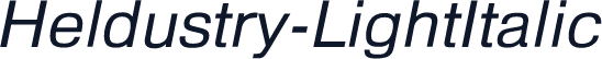 Heldustry-LightItalic