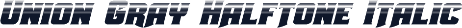 Union Gray Halftone Italic