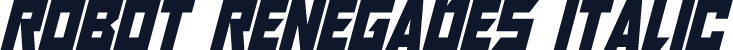 Robot Renegades Italic