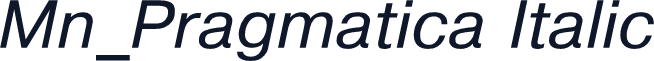 Mn_Pragmatica Italic