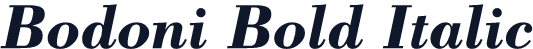 Bodoni Bold Italic