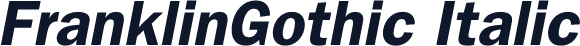 FranklinGothic Italic