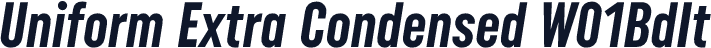 Uniform Extra Condensed W01BdIt