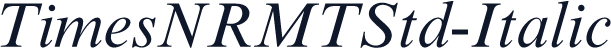 TimesNRMTStd-Italic