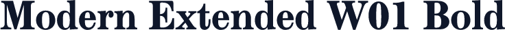Modern Extended W01 Bold