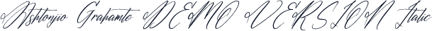 Ashtonjio Grahamte DEMO VERSION Italic
