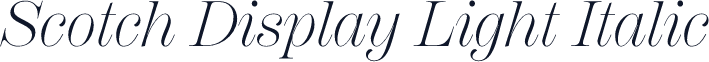 Scotch Display Light Italic