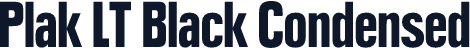 Plak LT Black Condensed