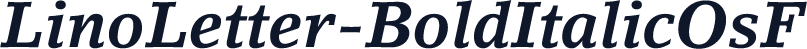 LinoLetter-BoldItalicOsF