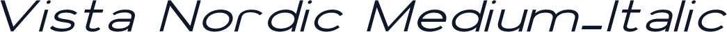 Vista Nordic Medium_Italic